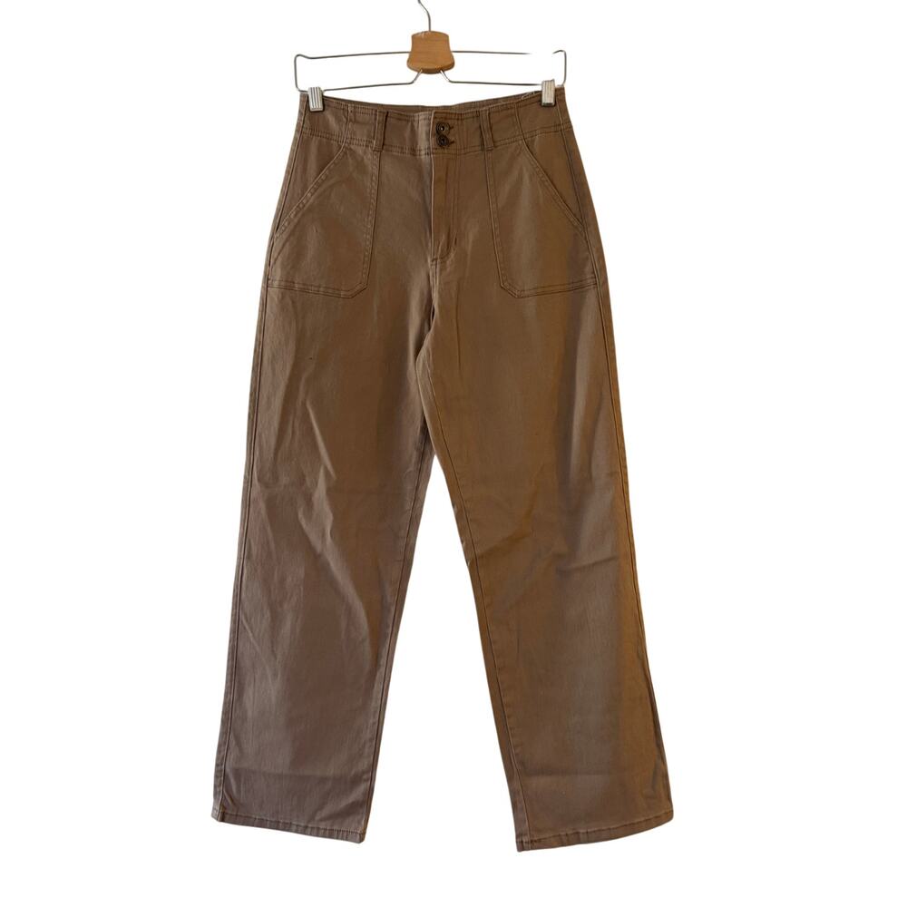 Celebrity‎ Pink Juniors' High Rise Relaxed Straight Wide Cargo Pants 9/29 Brown